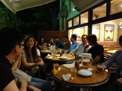 ISCT勉強会の懇親会（イメージ）